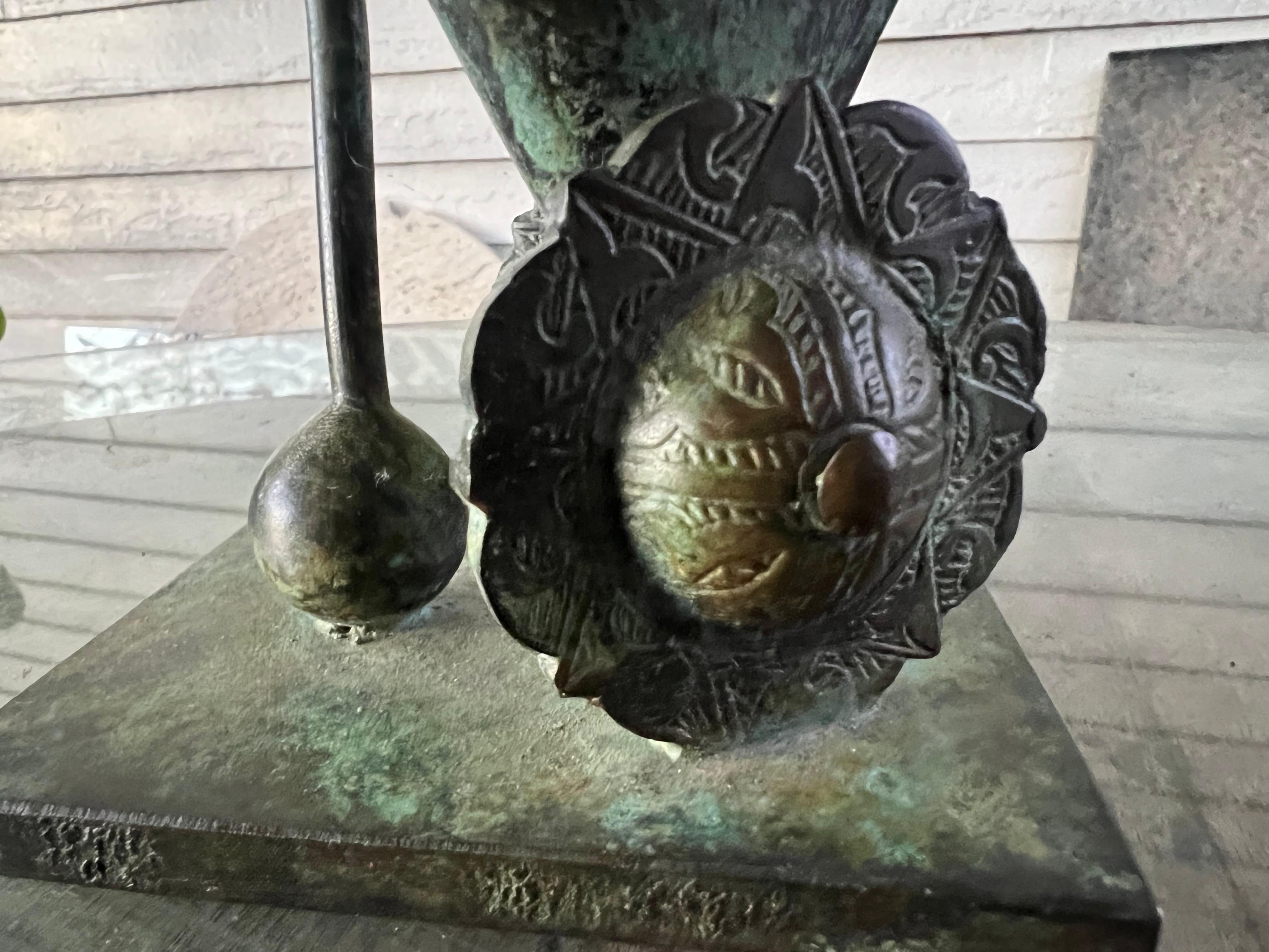 Bronze Sculpture by Rodger Mack, circa 1970s In Good Condition For Sale In St.Petersburg, FL