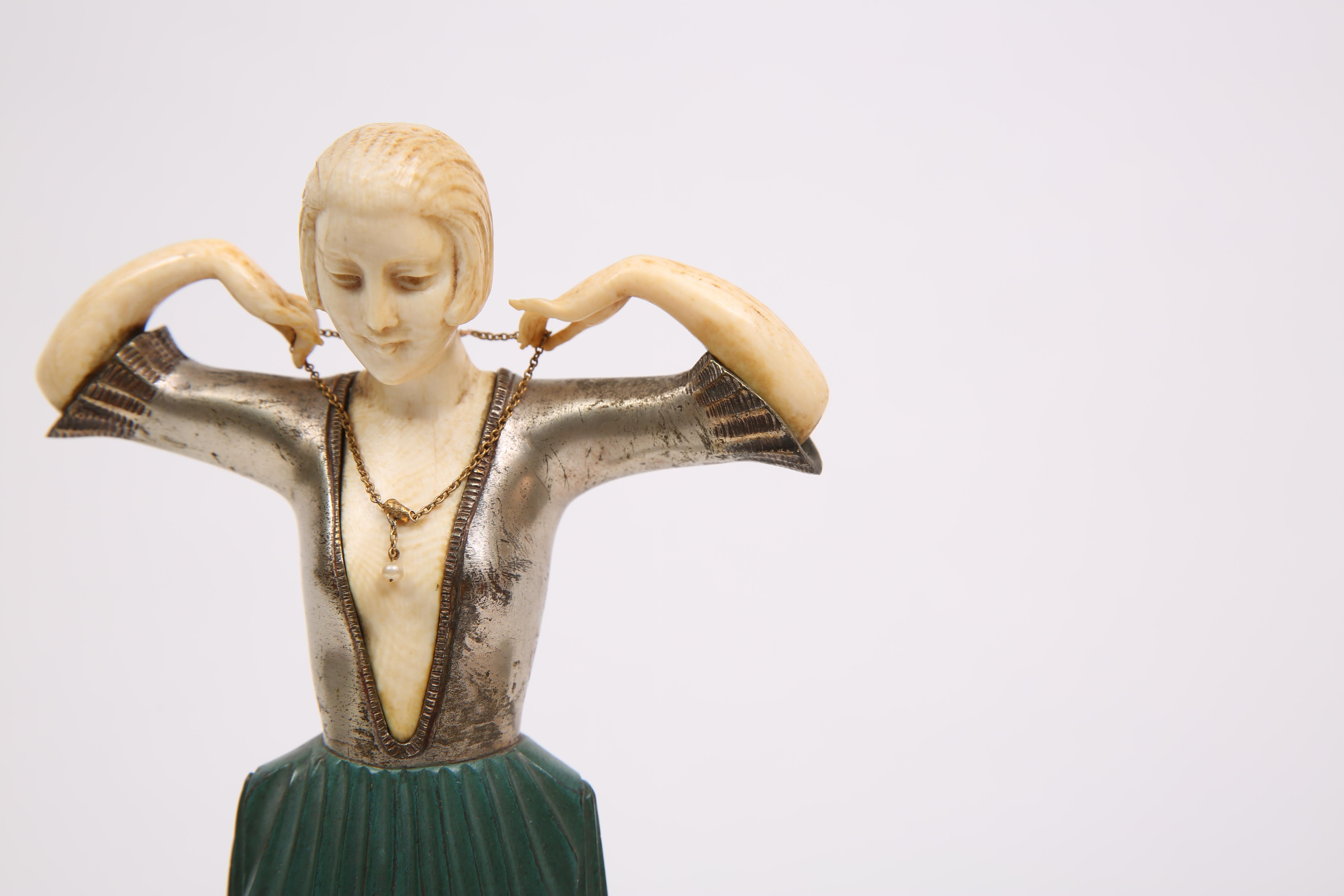 Art Déco Scultura in bronzo di Samuel Lipschitz in vendita