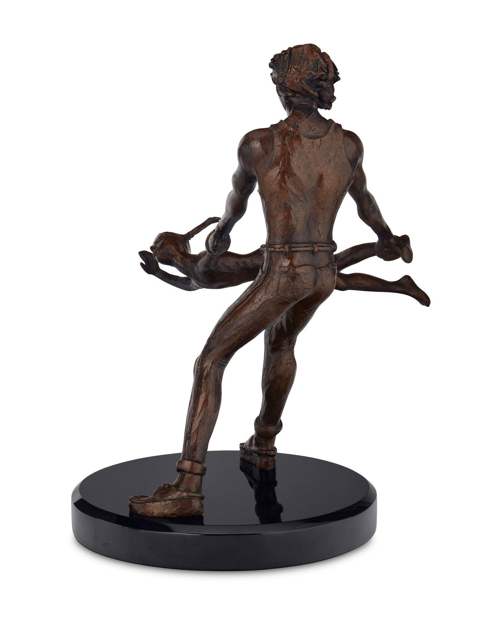 Modern Bronze Sculpture by Victor Salmones (1937-1989), Signed & Numbered 5/10 For Sale
