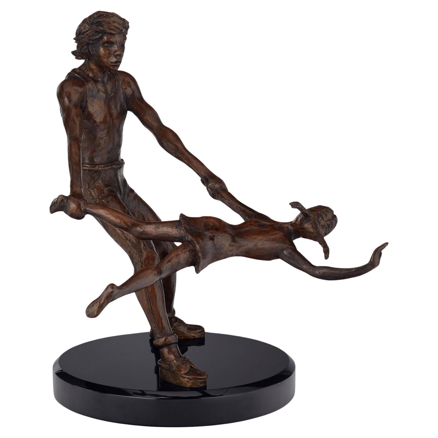 Bronze Sculpture by Victor Salmones (1937-1989), Signed & Numbered 5/10 For Sale