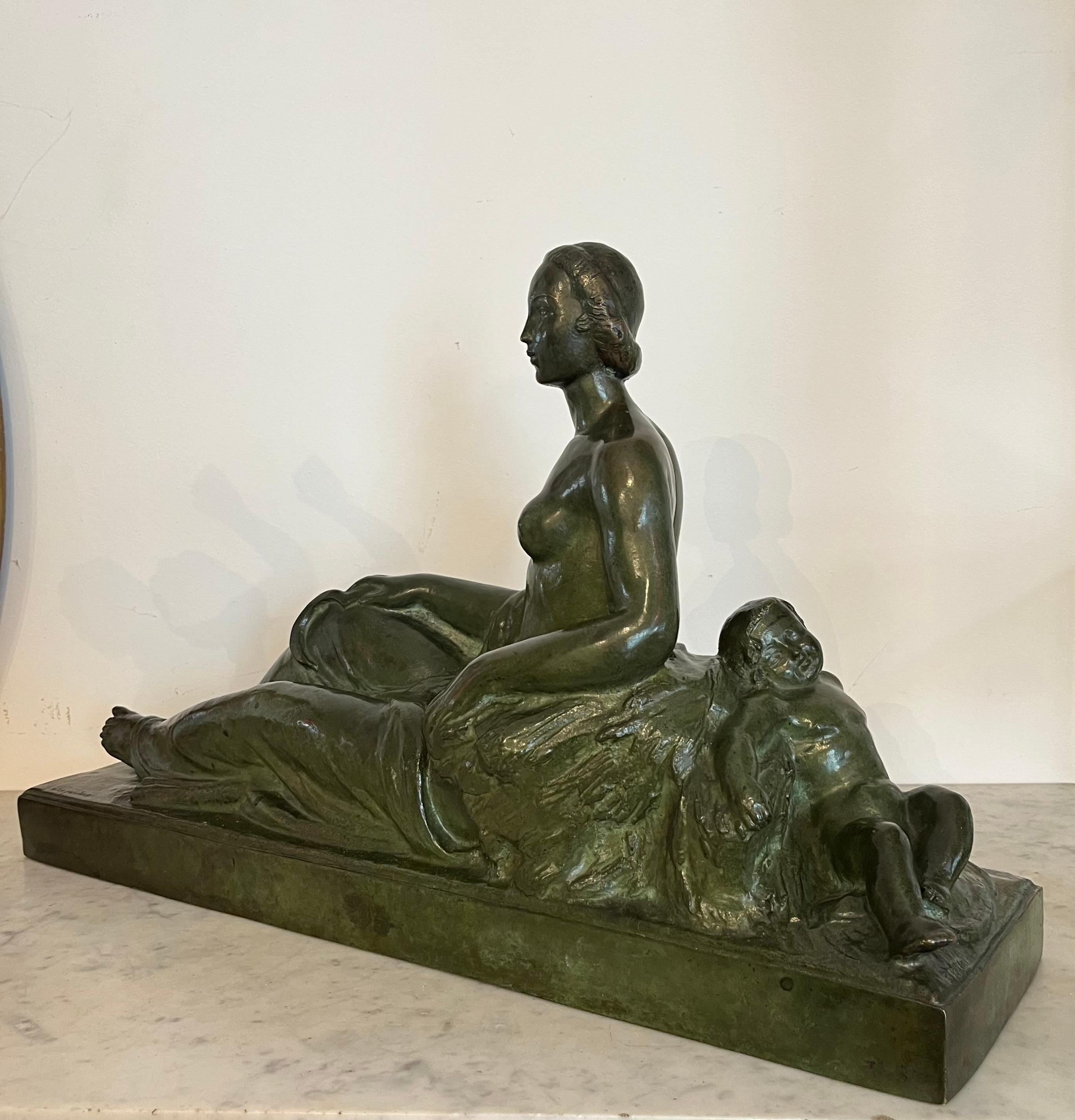 Art Deco Bronze Sculpture - Ceres - Privat/susse Frères - France - 20th Century For Sale