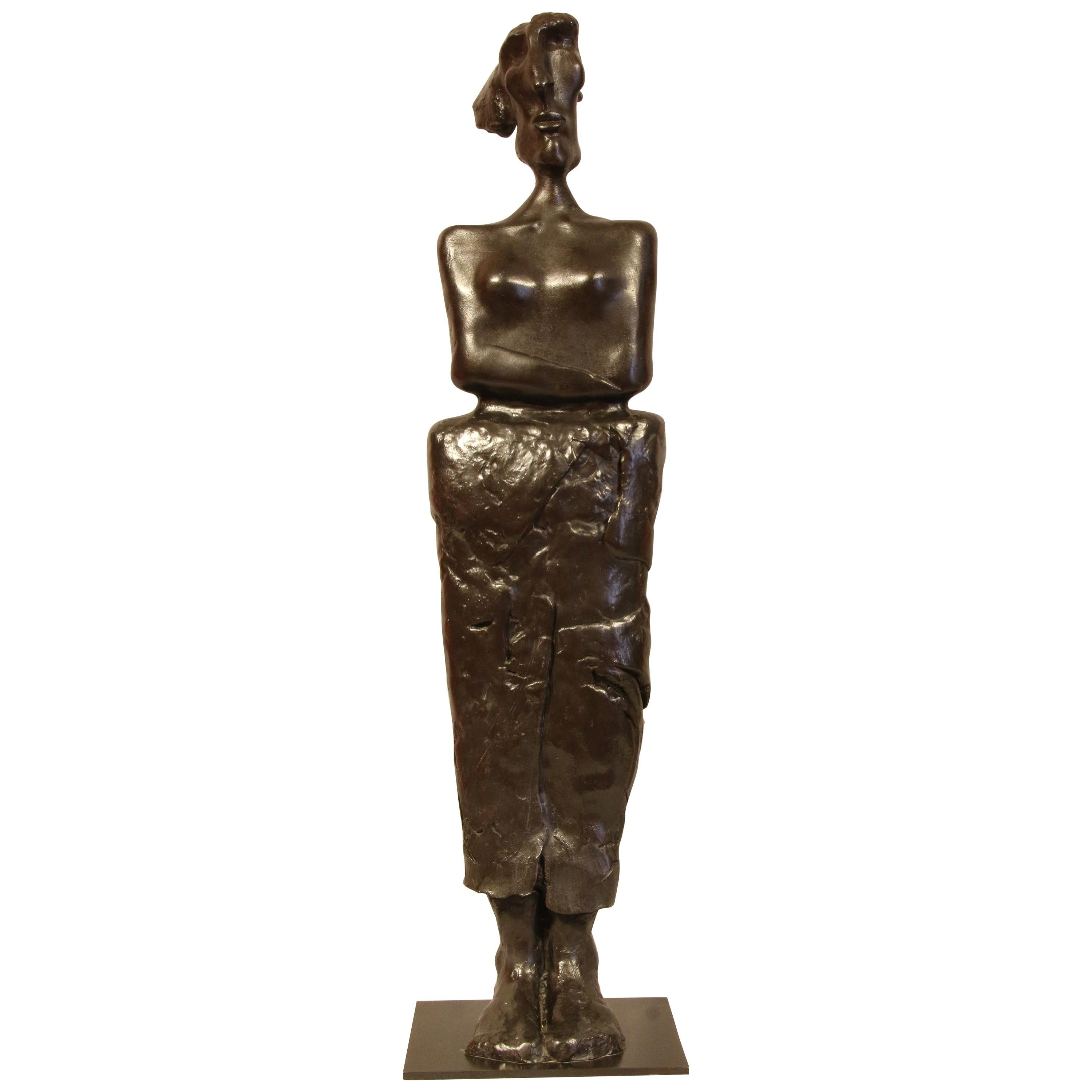 Bronze-Skulptur "Angekettete Frau" 2000:: von Jacques Tenenhaus