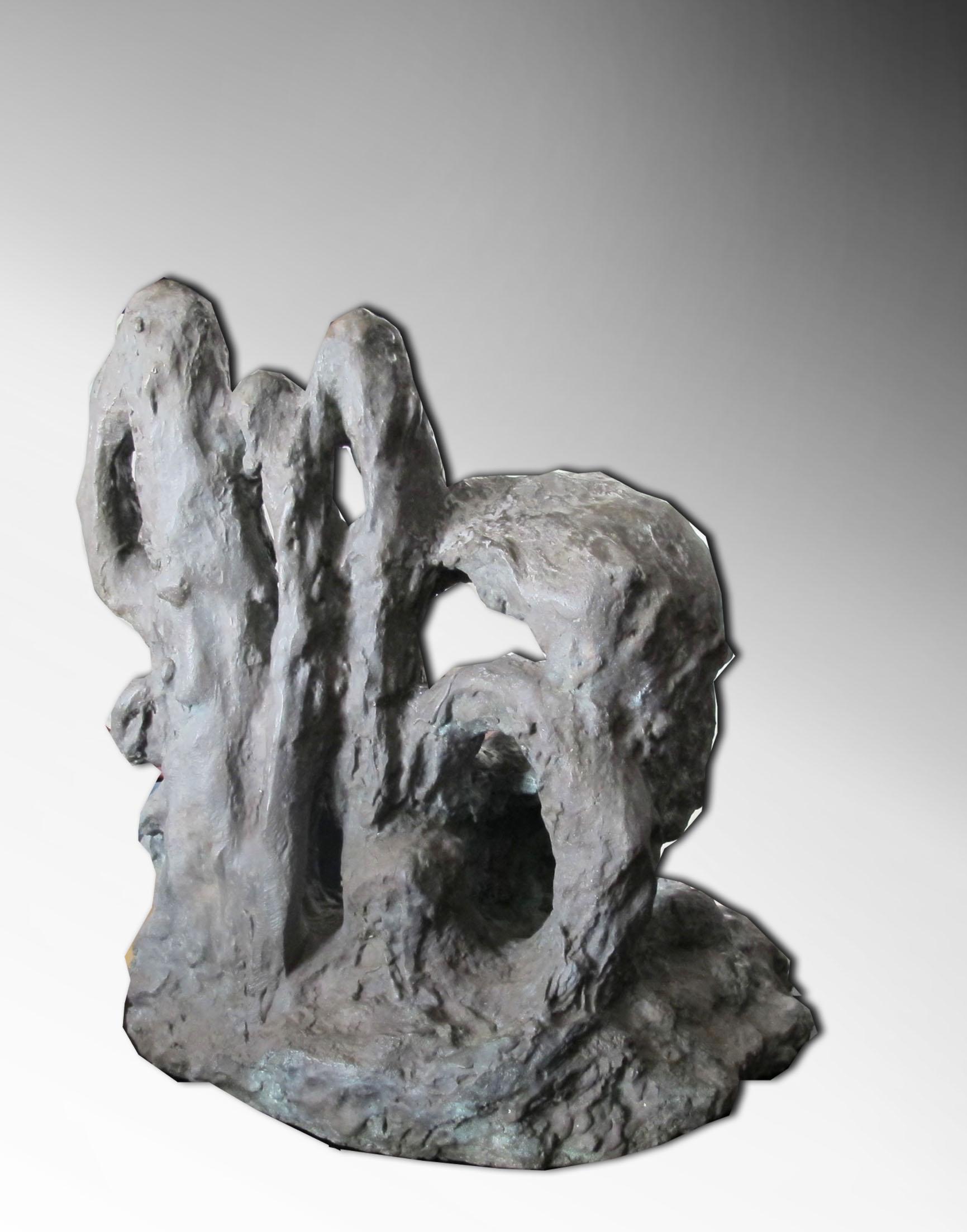 Patiné Sculpture en bronze 