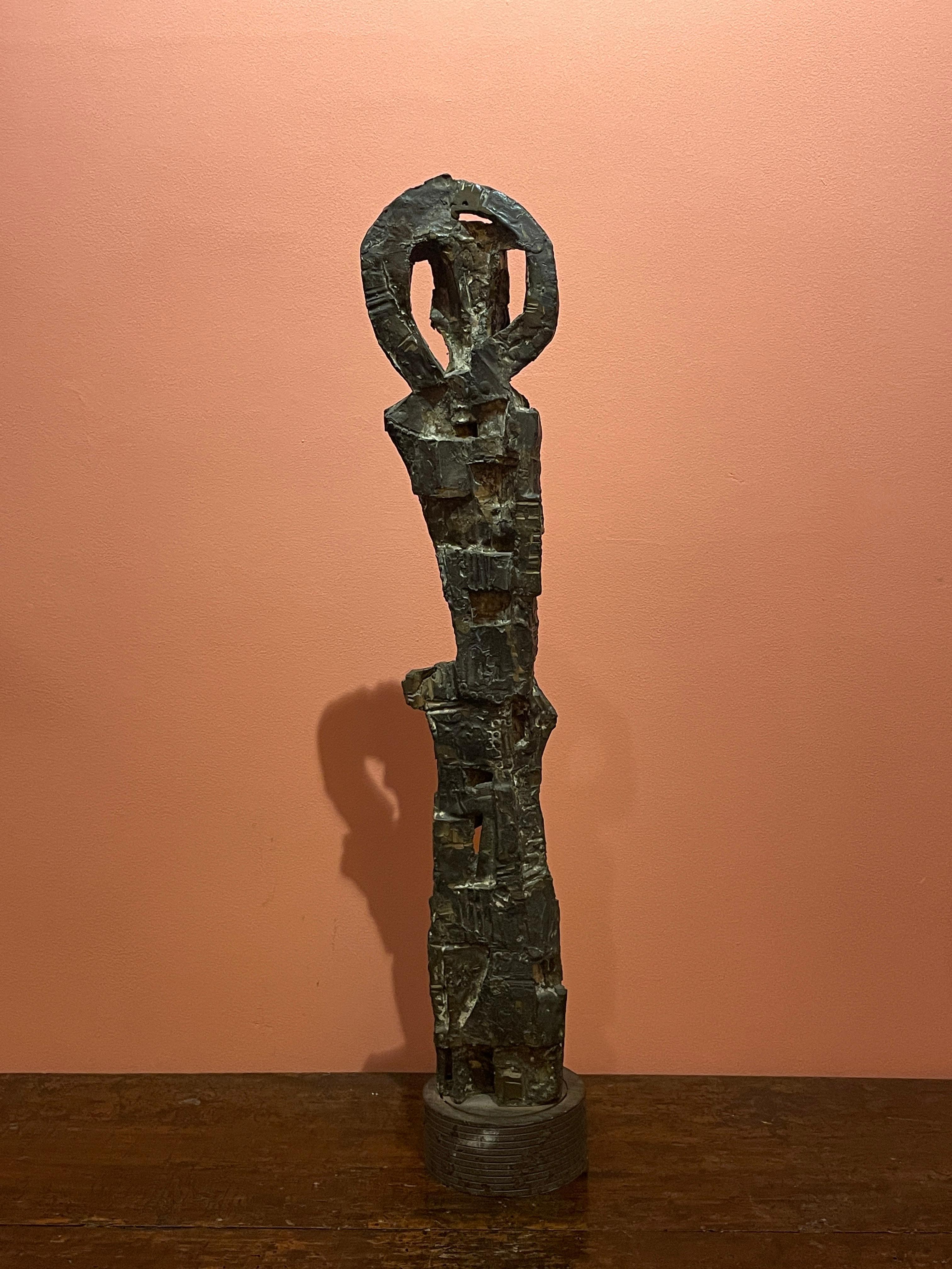 Milieu du XXe siècle Sculpture en bronze 