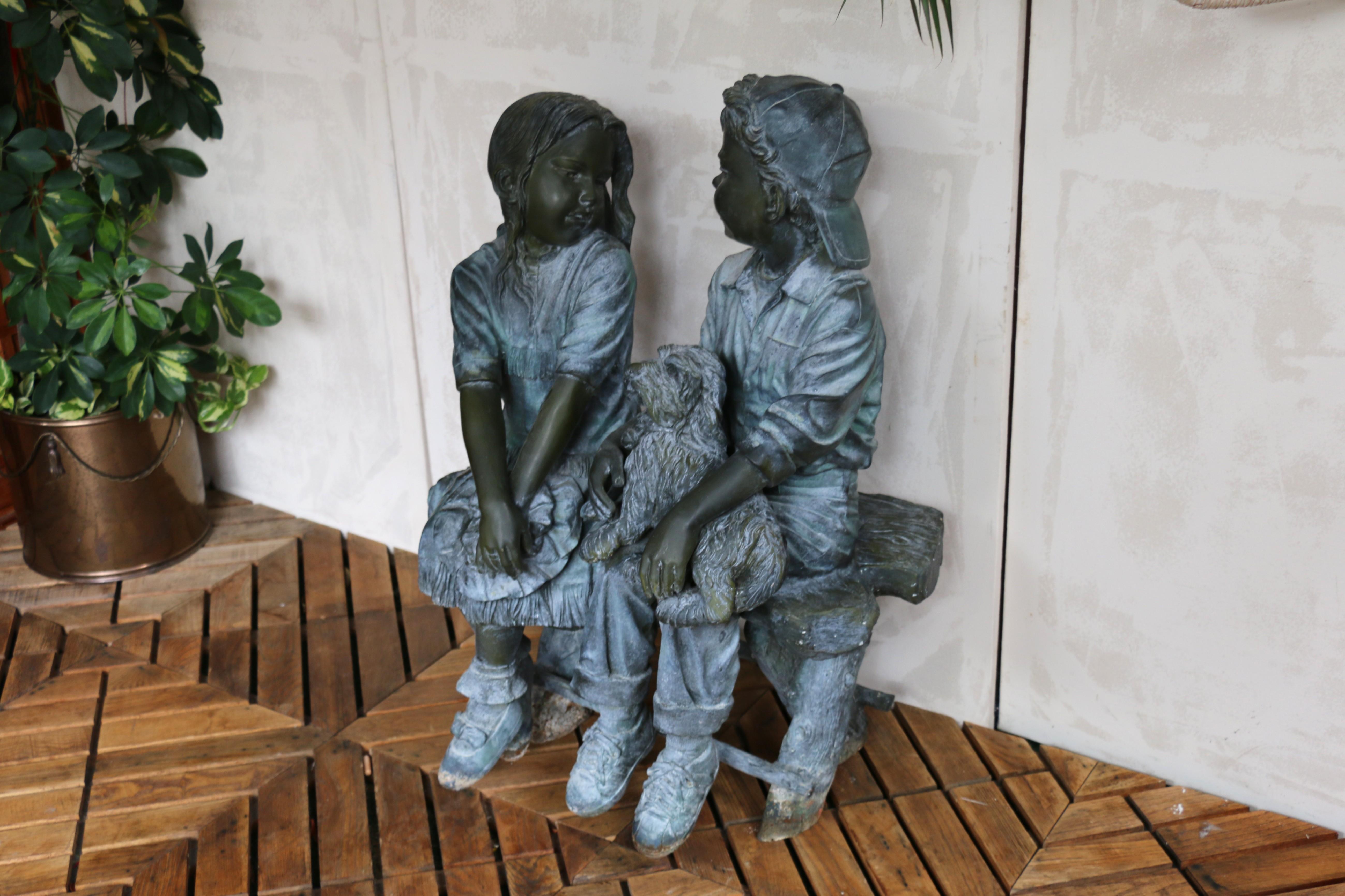 American Craftsman Scultura in bronzo 