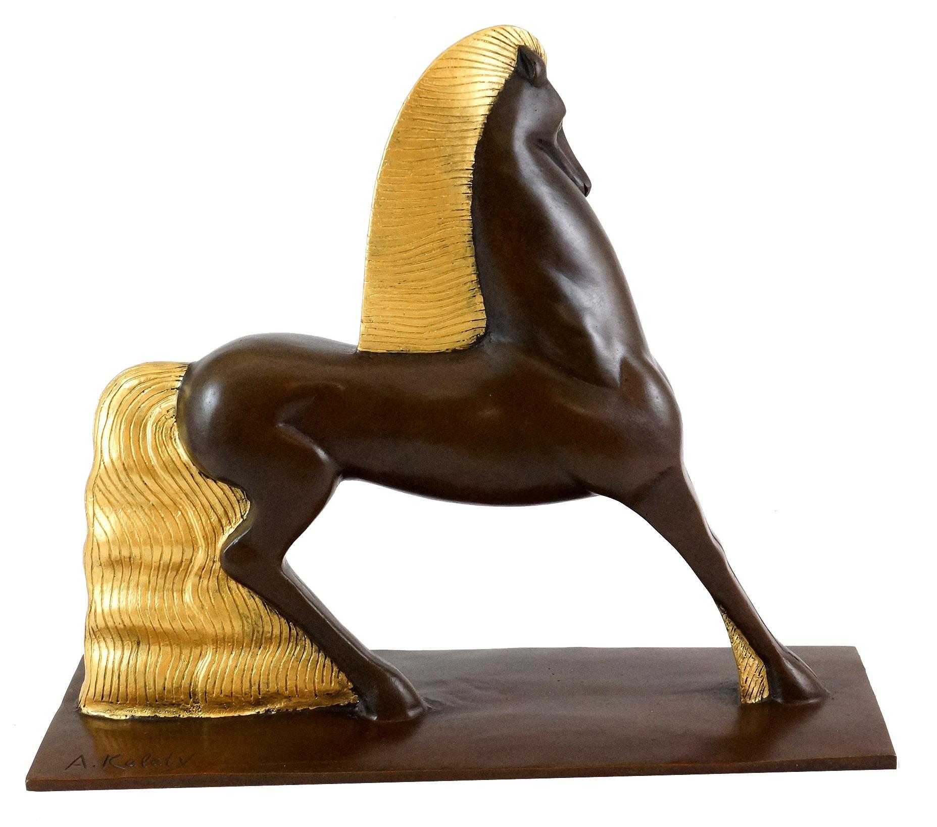 Bronze Sculpture, Contemporary Art Deco Style Sculpture, XXIst Century. For Sale 1