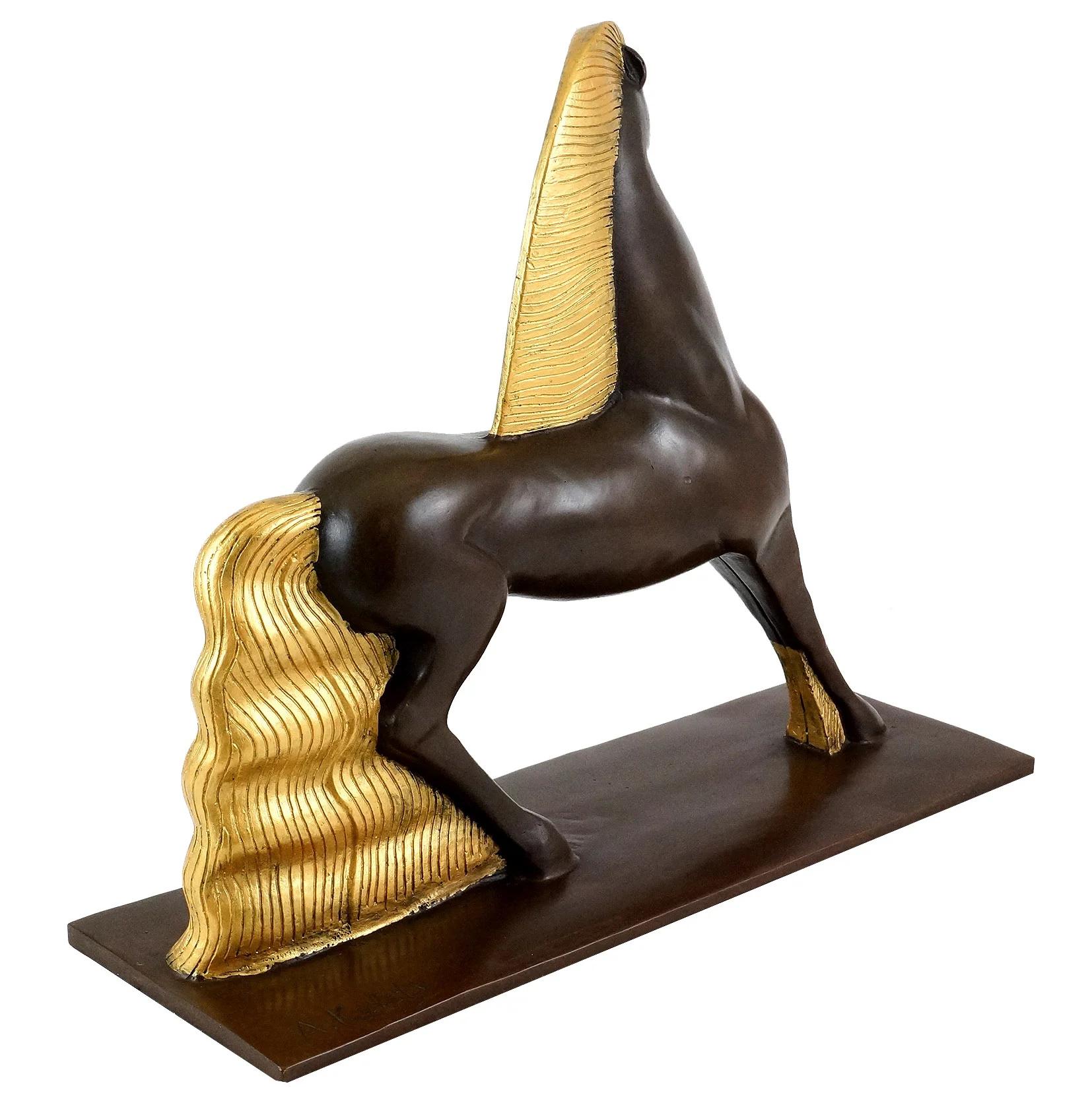 Bronze Sculpture, Contemporary Art Deco Style Sculpture, XXIst Century. For Sale 2