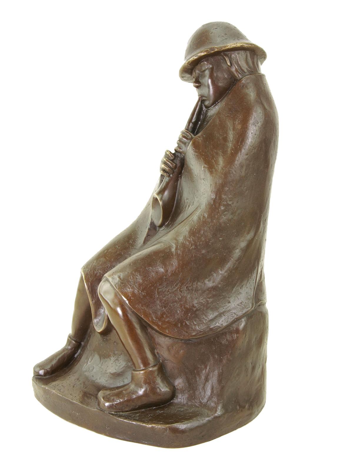 Moderne Sculpture en bronze, Sculpture contemporaine signée Ernst Barlach, XXIe siècle. en vente
