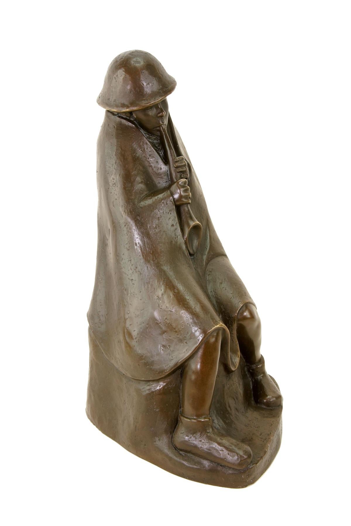 Bronze-Skulptur, Contemporary Sculpture Signiert Ernst Barlach, XXI. Jahrhundert. im Zustand „Gut“ im Angebot in Saint-Ouen, FR