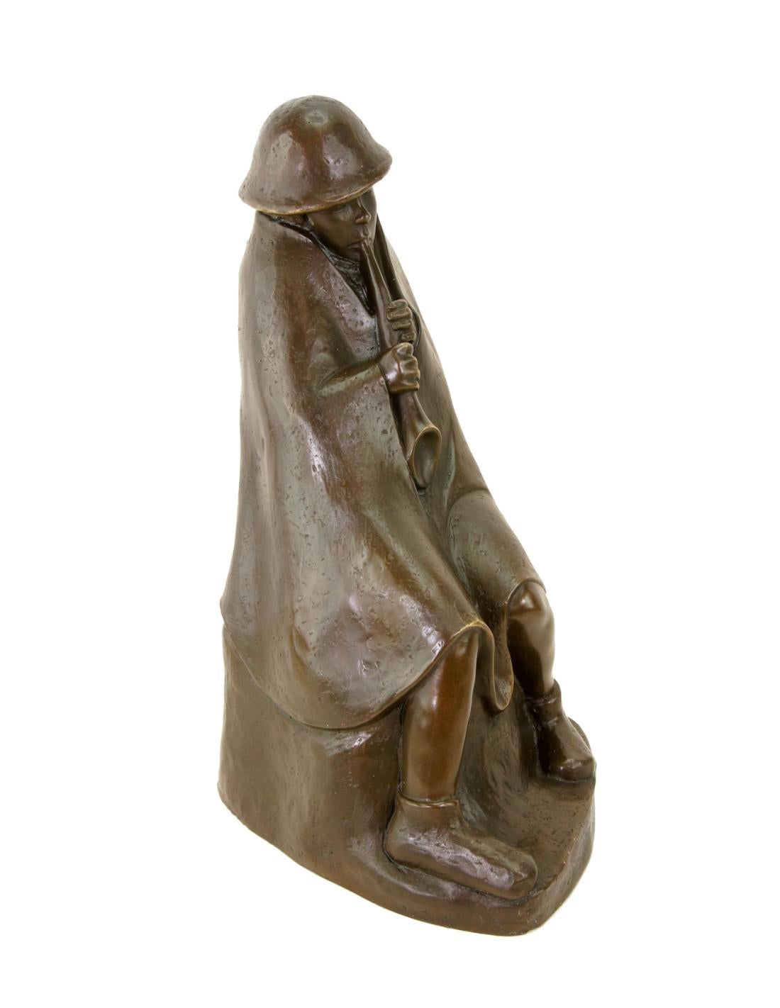 Bronze Sculpture, Contemporary Sculpture Signed Ernst Barlach, XXIst Century. In Good Condition For Sale In Saint-Ouen, FR
