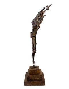 Bronze Sculpture "Dancer", A. Grazioli Signed,  Italy 1970s