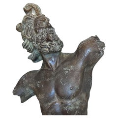 Bronze Sculpture "Dancing Faun of Pompeii" 20th Century