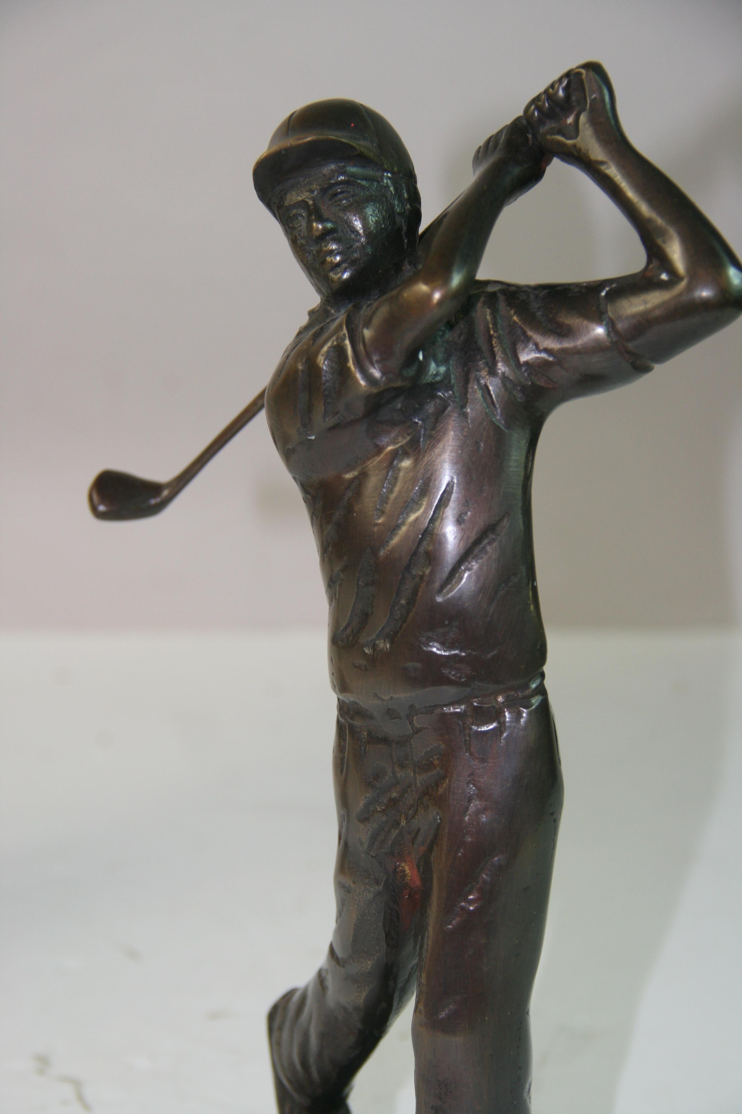 Bronze Sculpture , Depicting Playing Golfer #2 For Sale 3