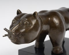 Bronze Sculpture – El Gato – in the style of Fernando Botero