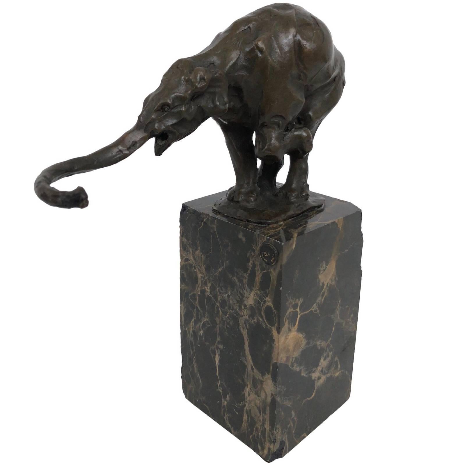 Bronze Sculpture Elephant by Carvin, Art Deco, France, 1930s