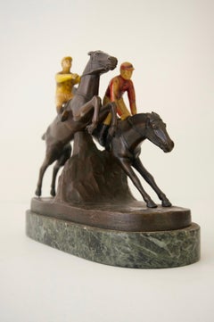Sculpture en bronze, Steeple Chase anglaise