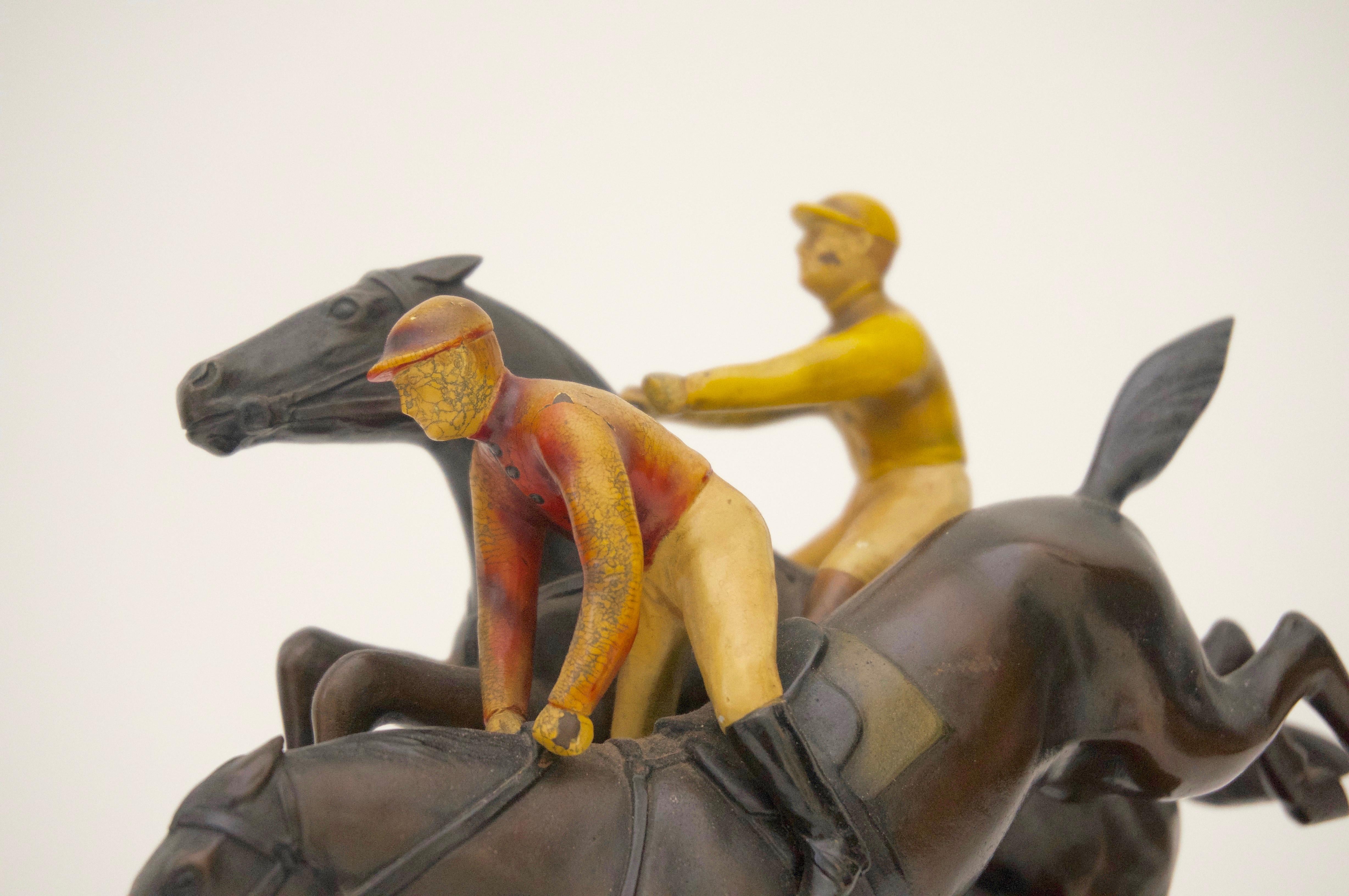Bronze Sculpture, English Steeple Chase For Sale 2