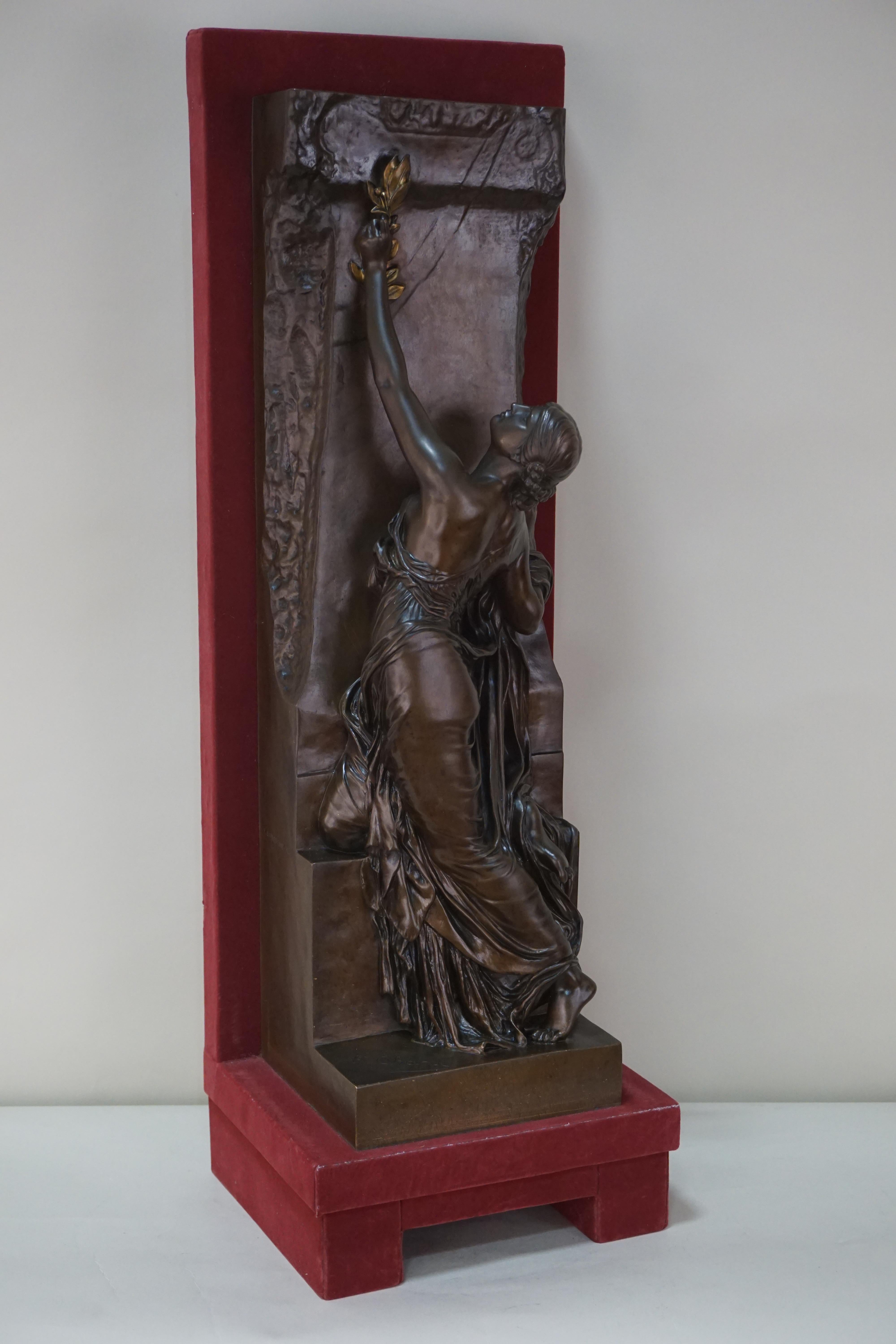 Bronze Sculpture Entitled ‘La Jeunesse’, France, 19th Century by Henri Chapu 7