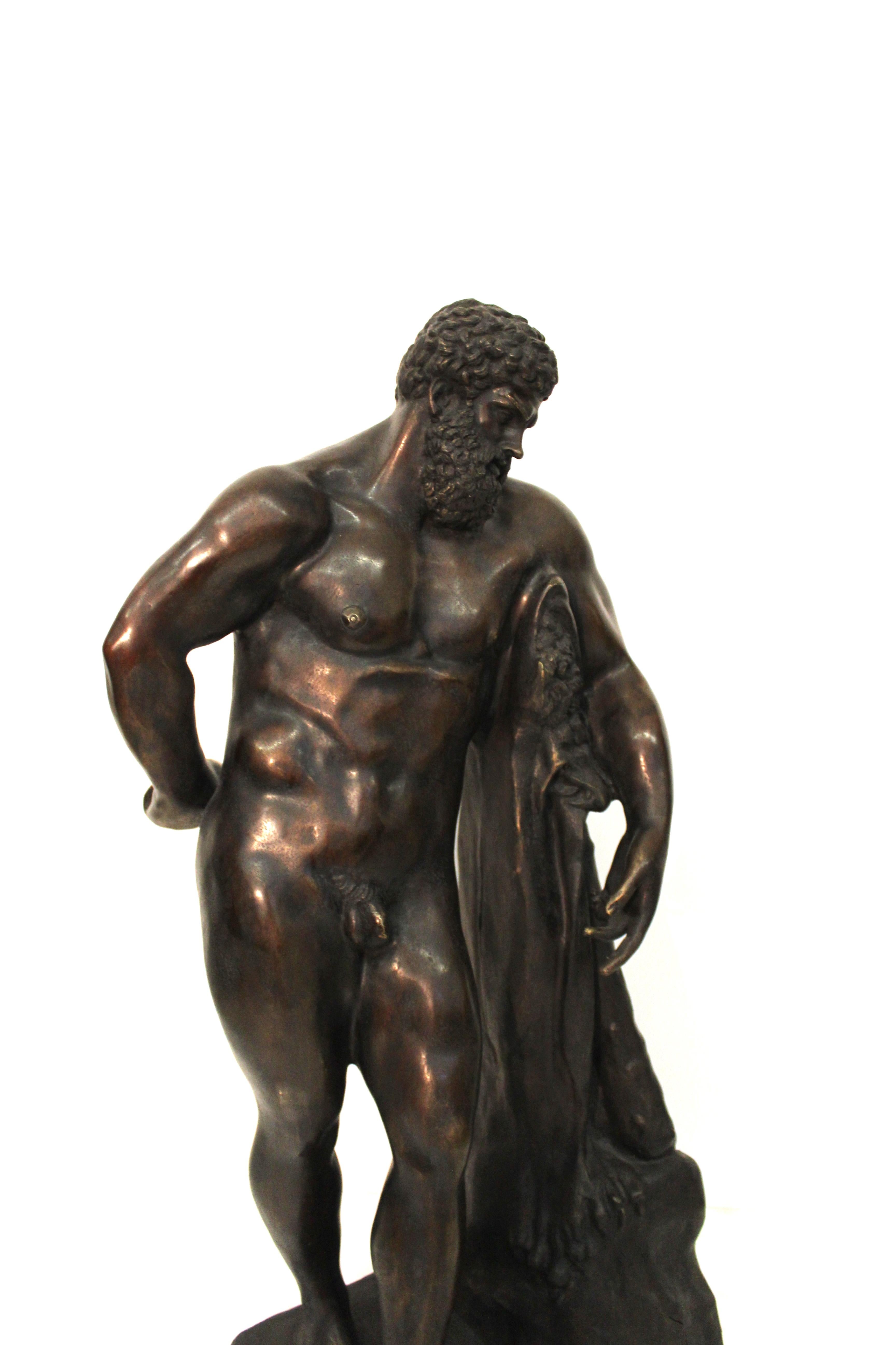 Bronze Sculpture, Ercole Farnese In Good Condition For Sale In Rome, IT