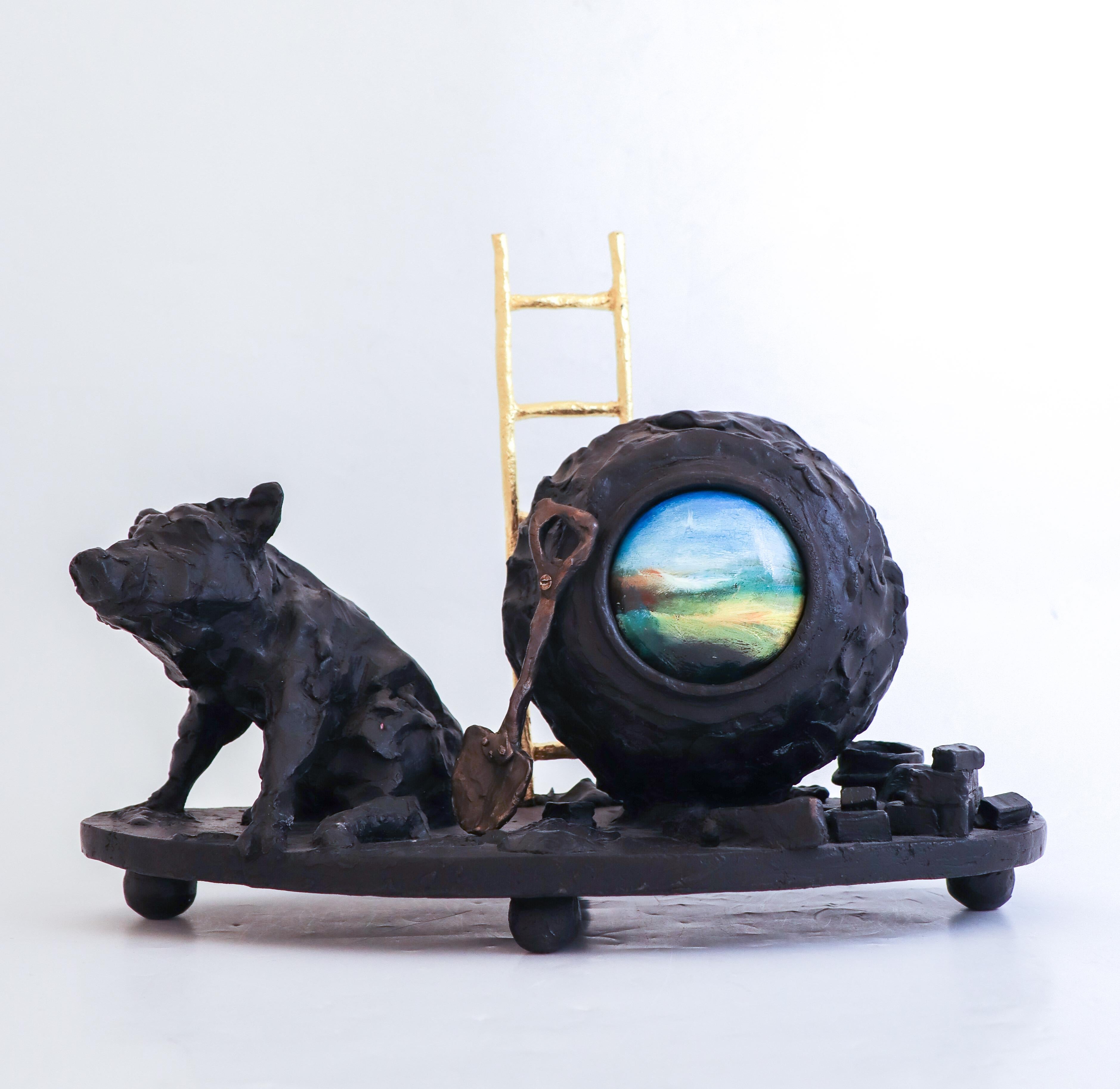 Bronzo Scultura in bronzo - Ernst Billgren - 