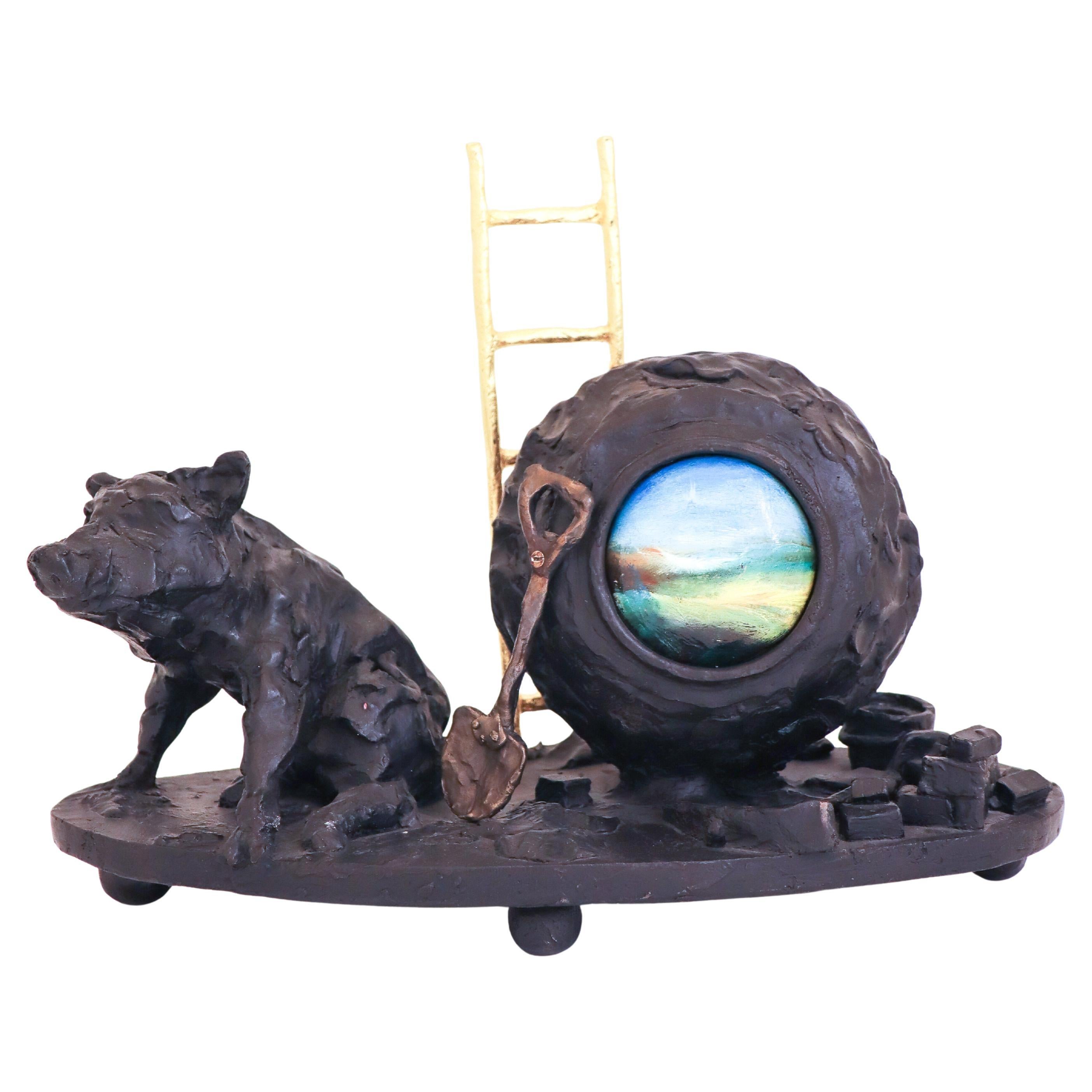 Escultura de Bronce - Ernst Billgren - "Escultura Abstracta" 4/7