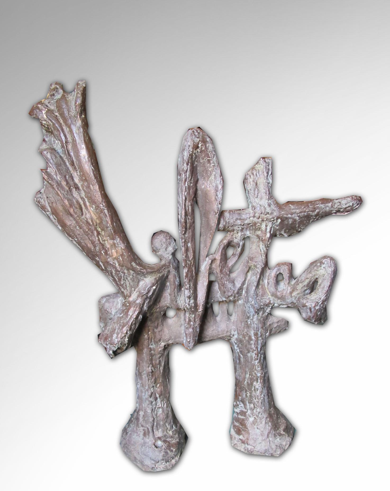 Bronze, Jean Capelli Foundry, 1/8.
On one side reads Europa, another Libertas. The combination of two words sculpture posing interesting problems.
Bibliography : Sculptures, catalogue d’exposition, galerie Thorigny, 1990, page 40.
  