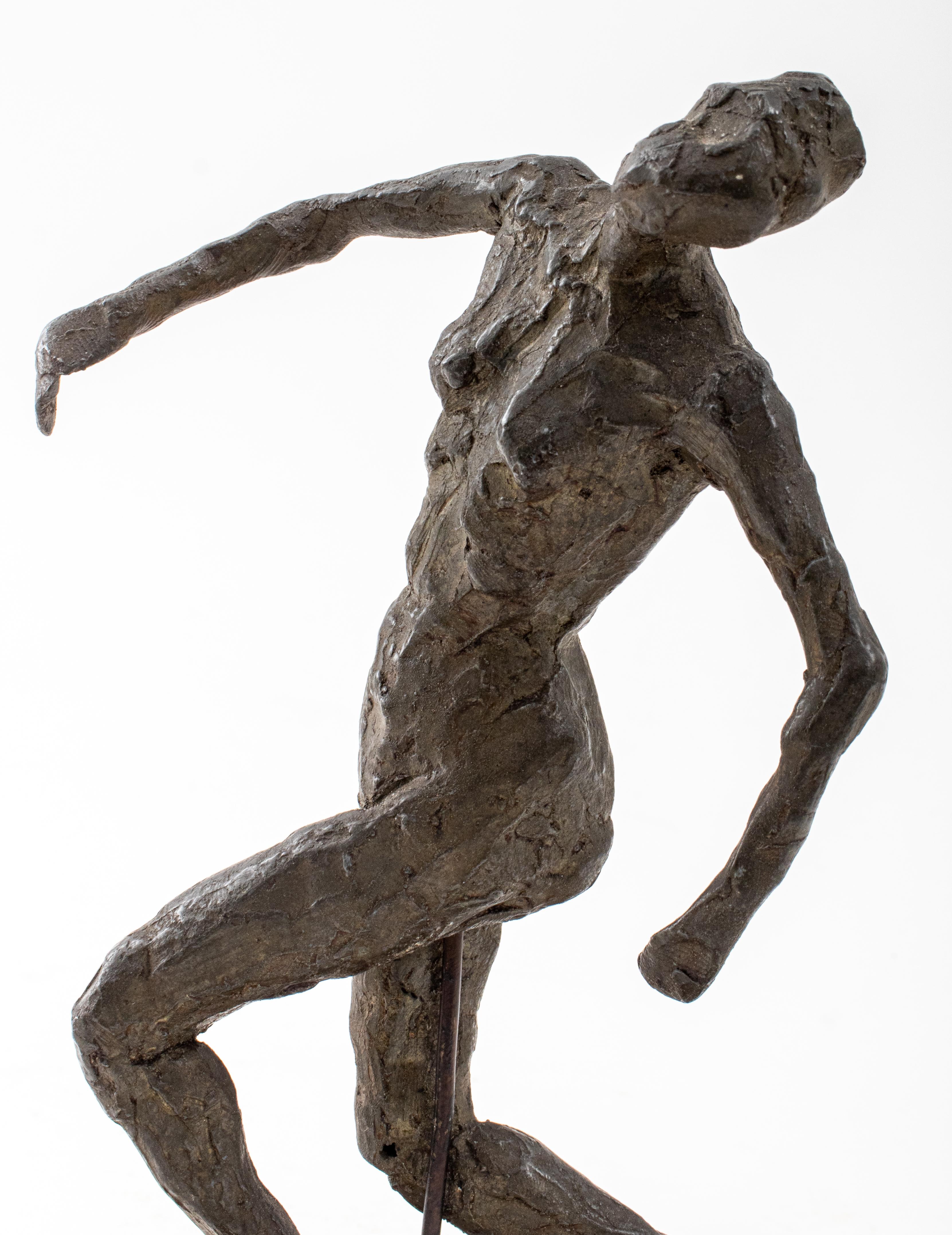 18th Century Bronze Sculpture Female Dancer After Edgar Degas EK 61 Signed  For Sale