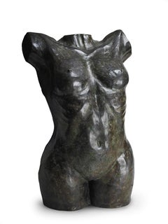 Sculpture en bronze "Femme & Nu masculin" par Hubert Yencesse