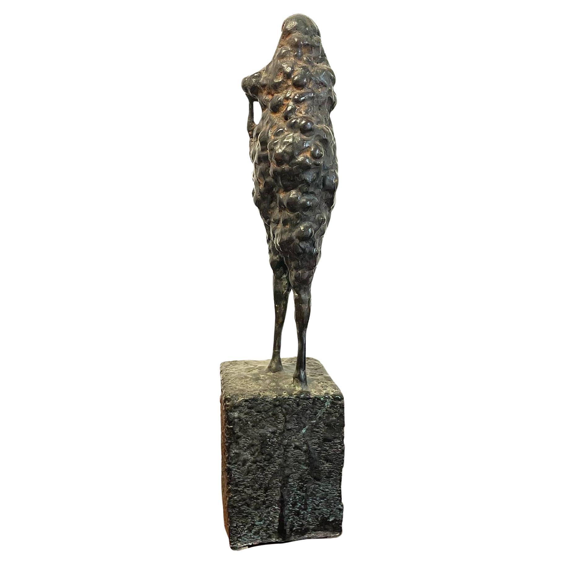 Bronze sculpture "Figure de roche V" by Paul de Pignol, 2009