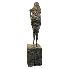 Bronzeskulptur „Figure de roche V“ aus Bronze von Paul de Pignol, 2009