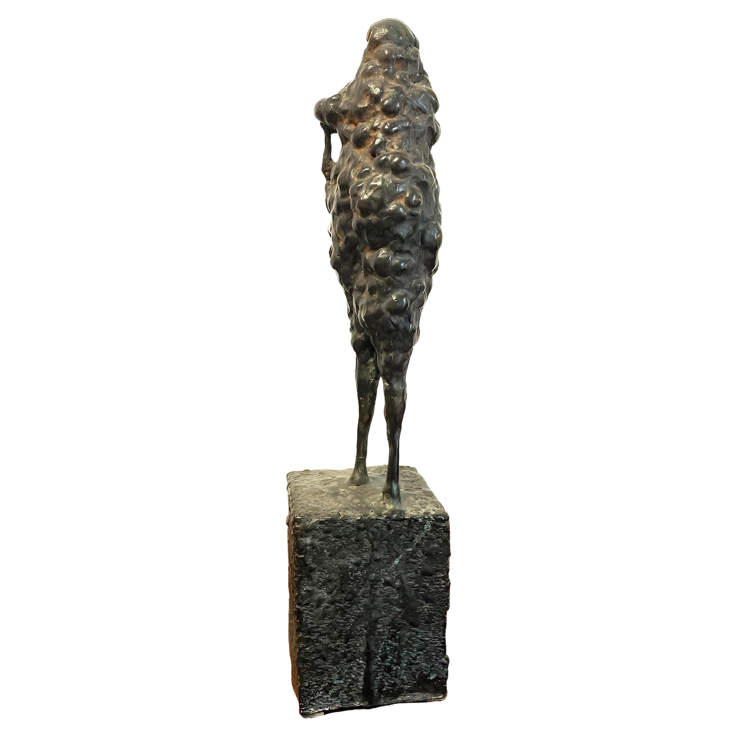 Sculpture en bronze Figure de roche V de Paul de Pignol, 2009