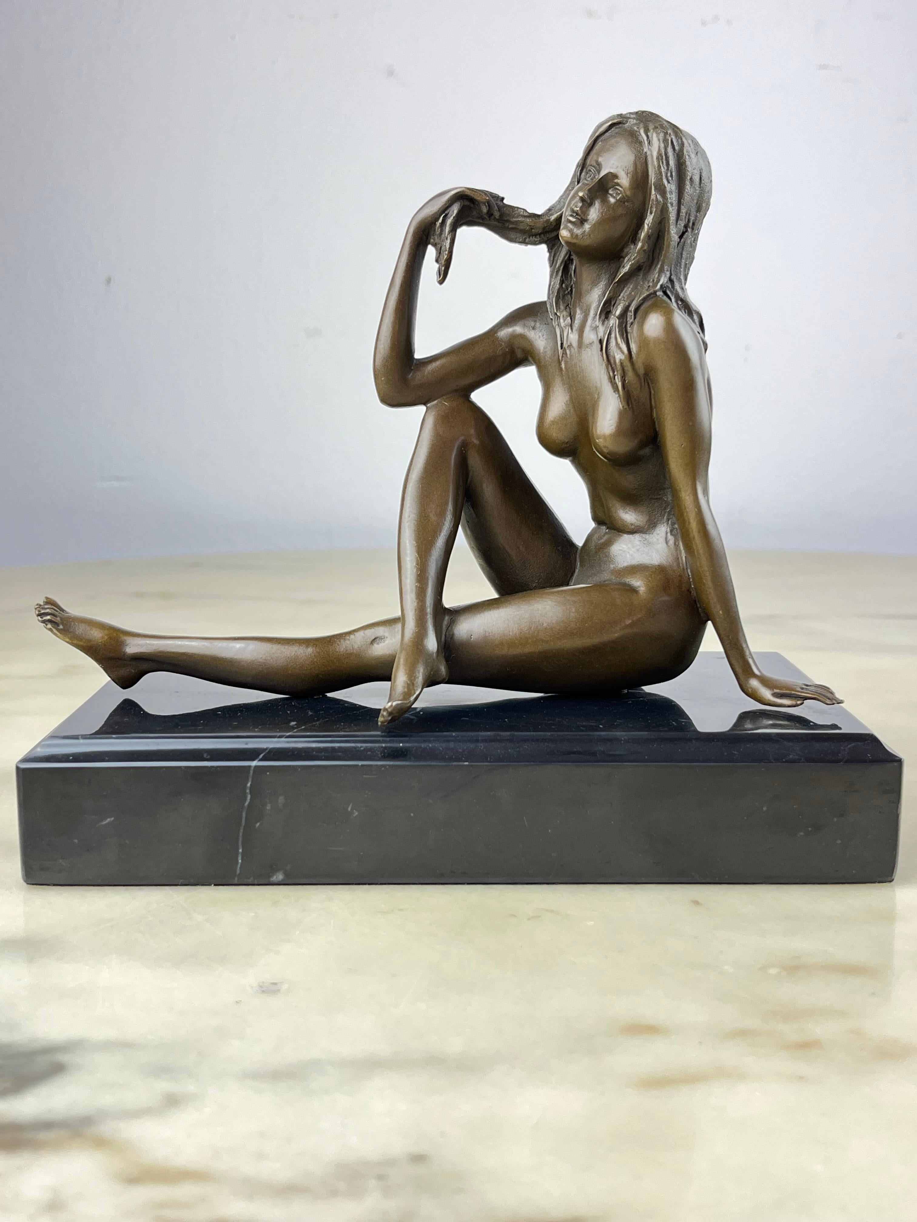 Bronze Sculpture, Figure of a Woman, Italy, 1980 1