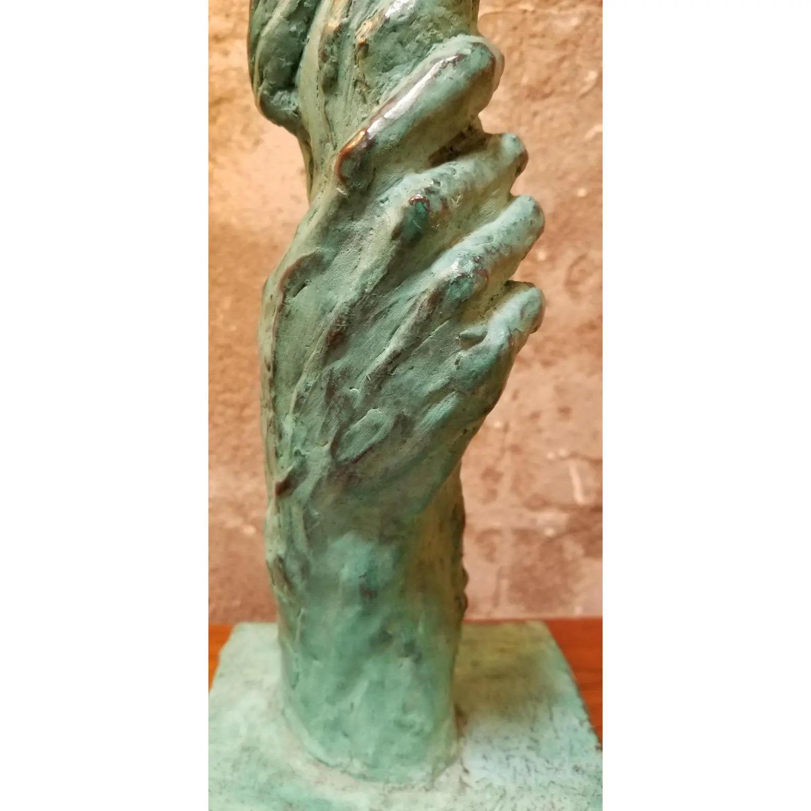 Bronze Sculpture Figures and Hand For Sale 1