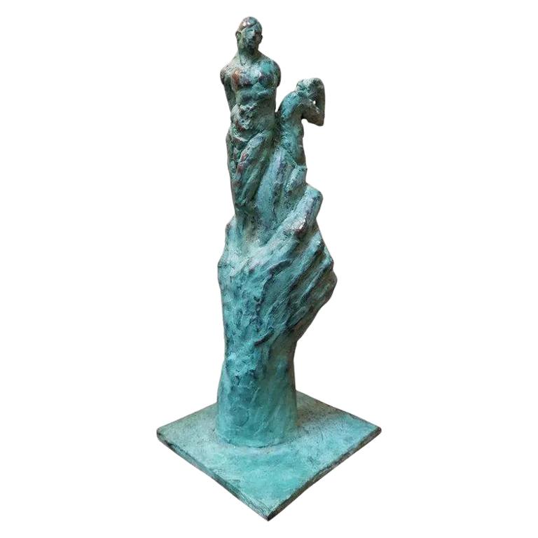 Bronze Sculpture Figures and Hand For Sale
