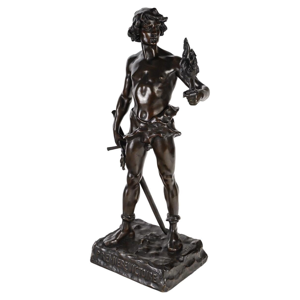 Bronze, Sculpture, "First Victory" by Marcel Debut 