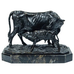 Used Bronze Sculpture, Flamenca Cow