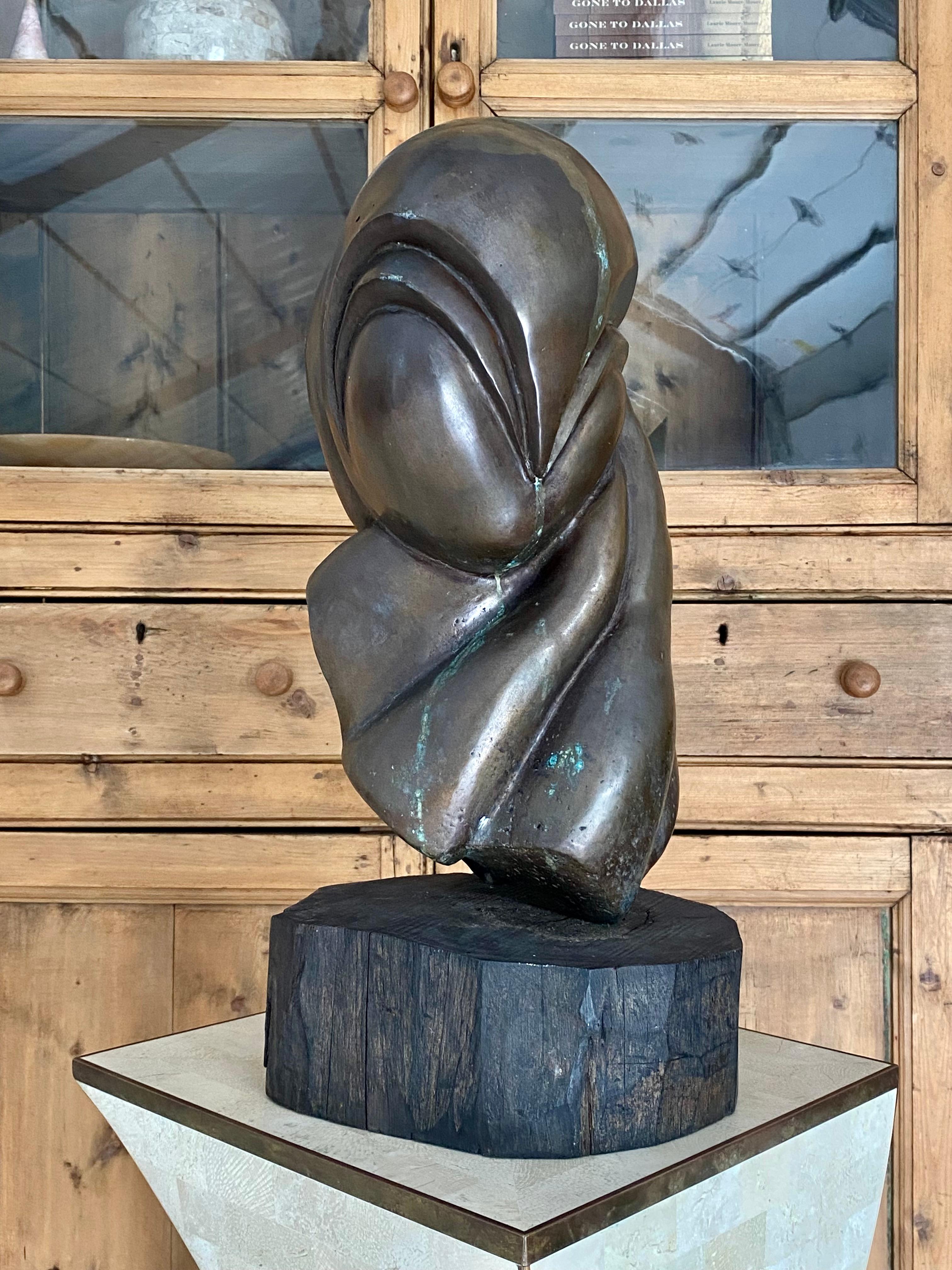 Mid-Century Modern Sculpture en bronze en vente