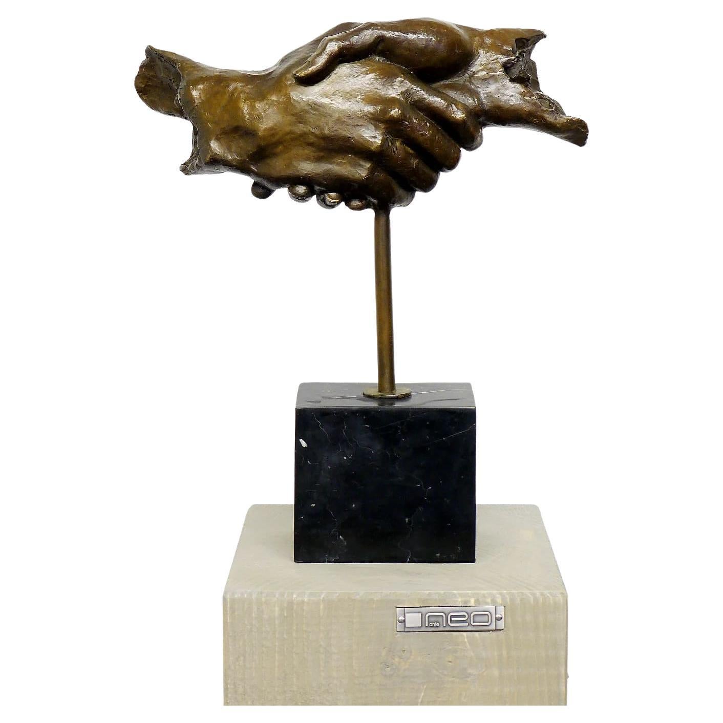 Bronze Sculpture – Friendship – Inspire by Salvador Dalí For Sale