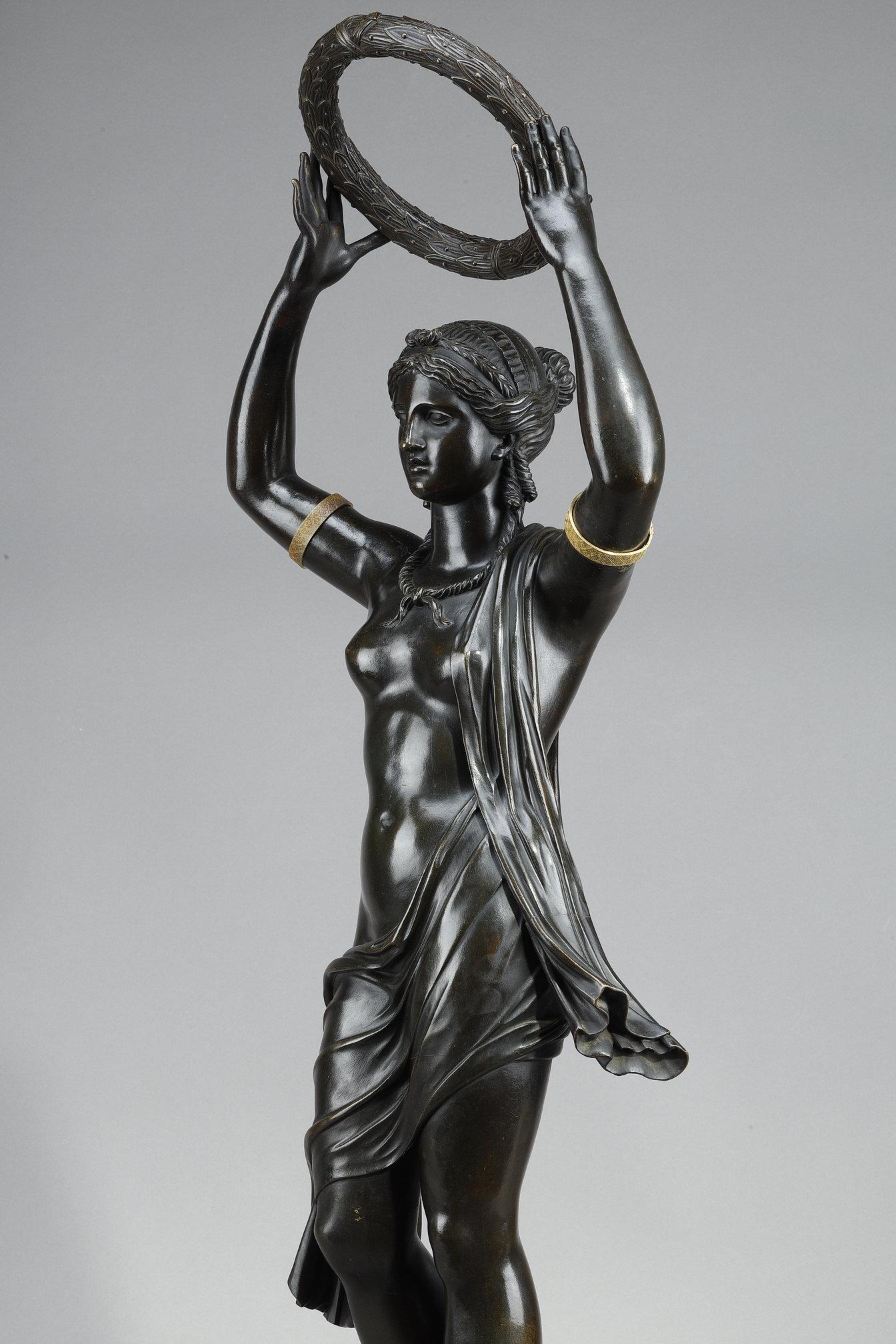 Sculpture en bronze de la période Empire en vente 4