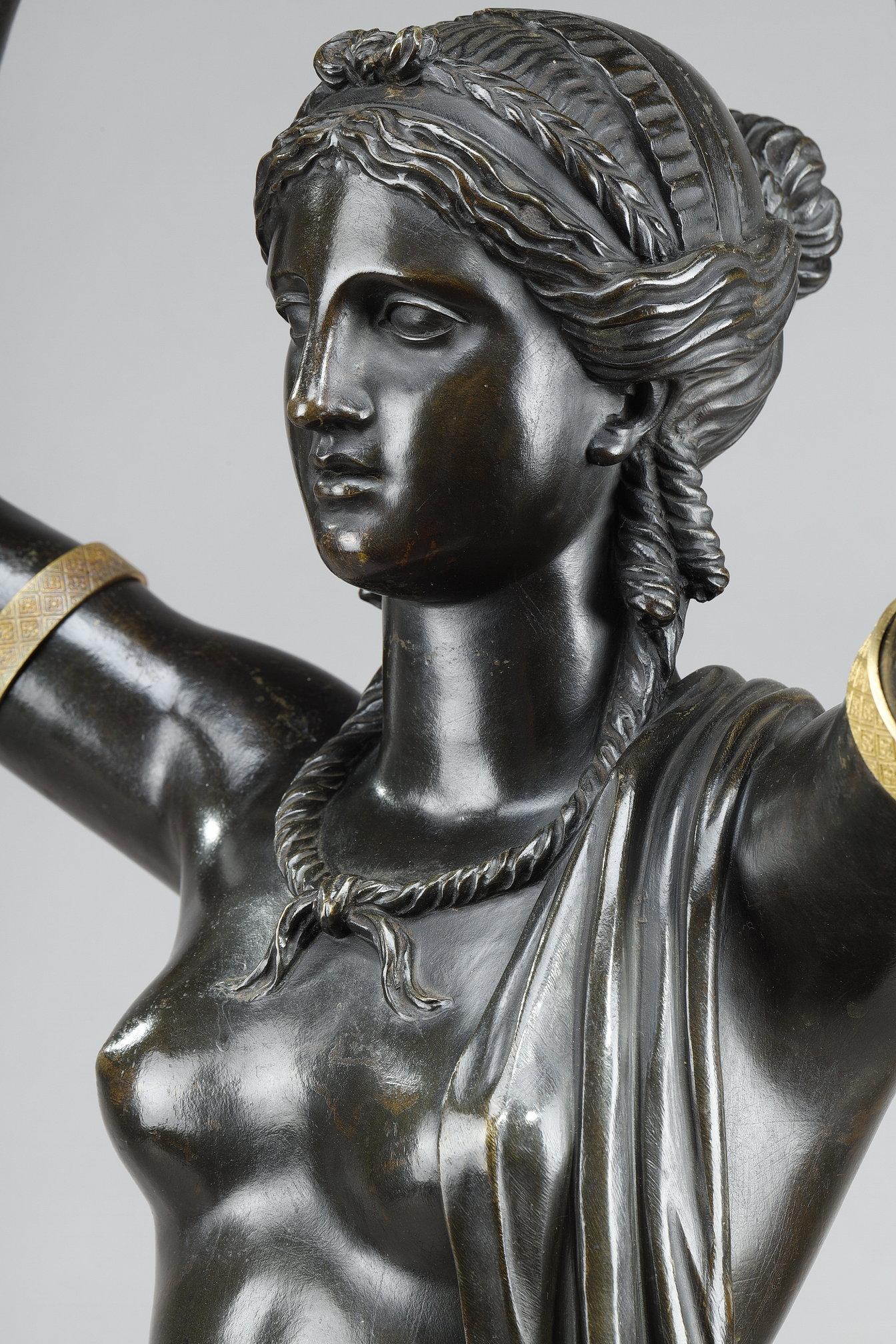 Sculpture en bronze de la période Empire en vente 6