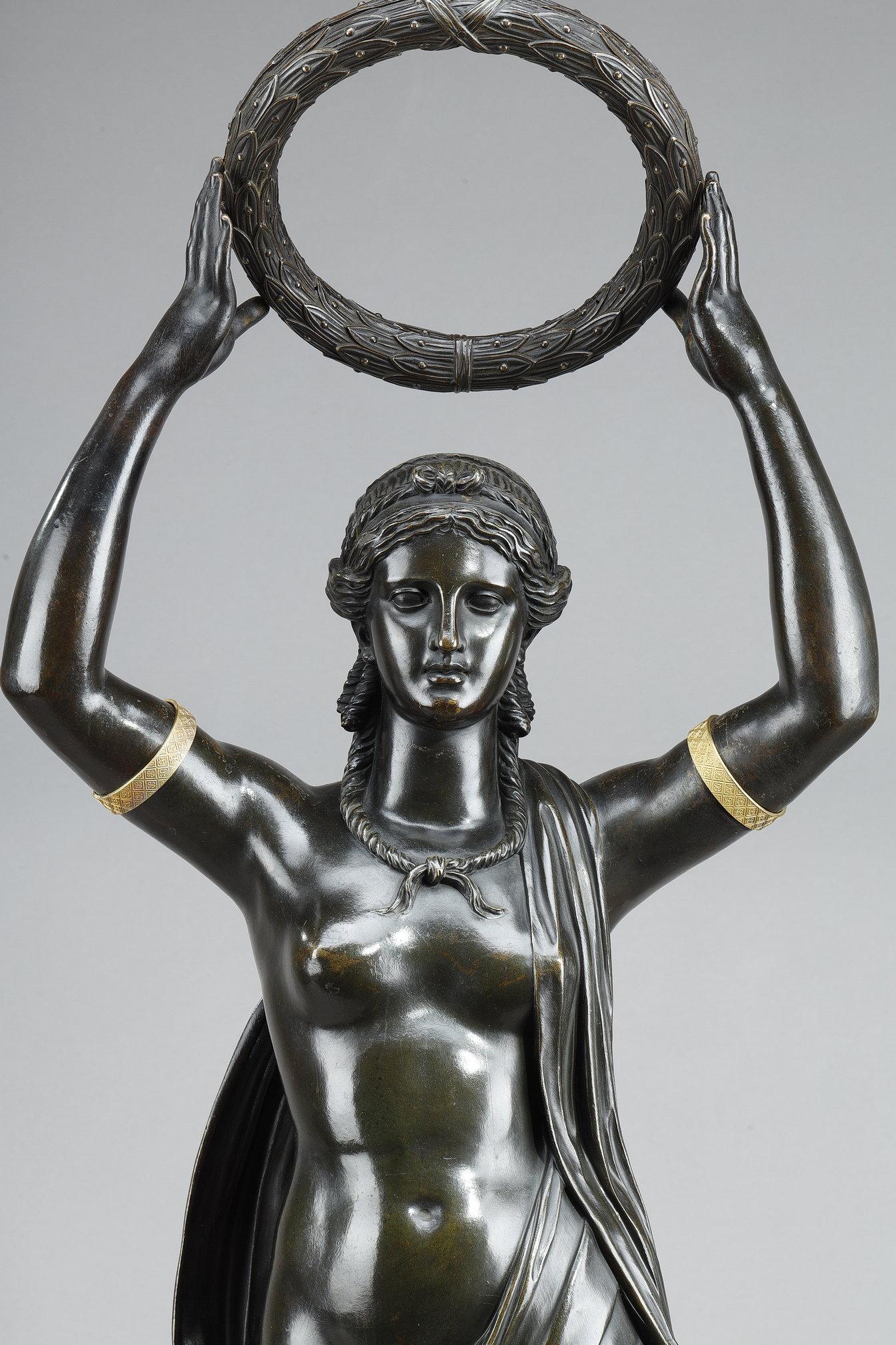 Sculpture en bronze de la période Empire en vente 8