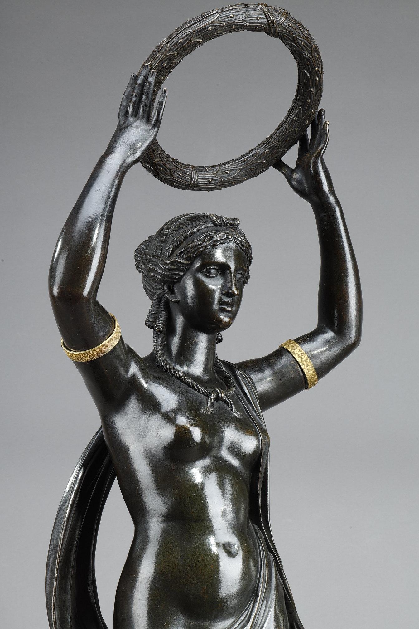 Sculpture en bronze de la période Empire en vente 11