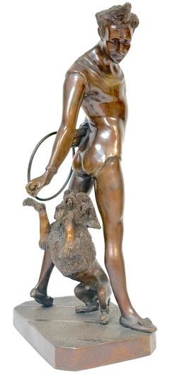 Scultura in bronzo “Get Up”, ispirata a Georges Petit de Chemellier, XX secolo