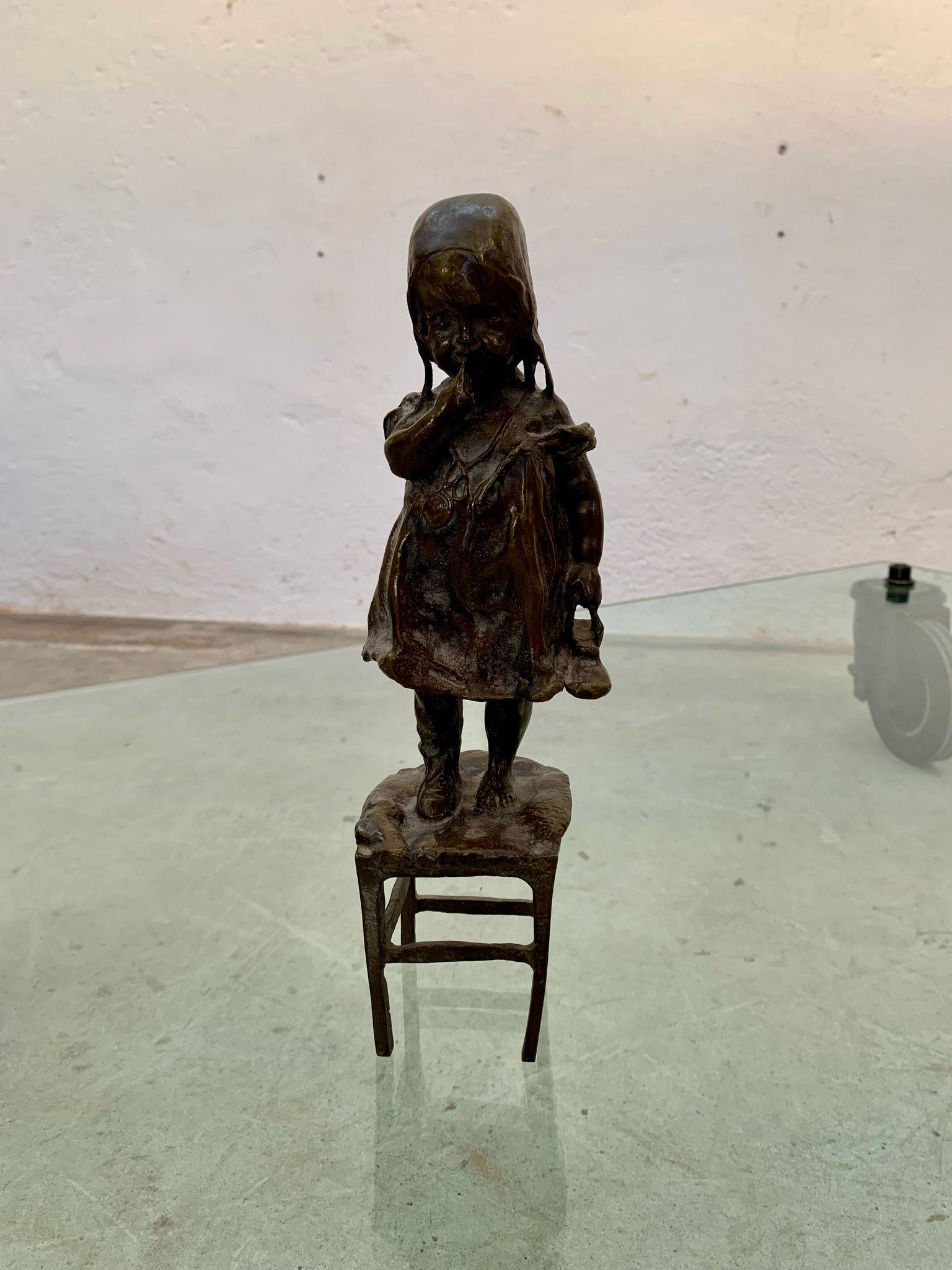 Bronze sculpture titled 