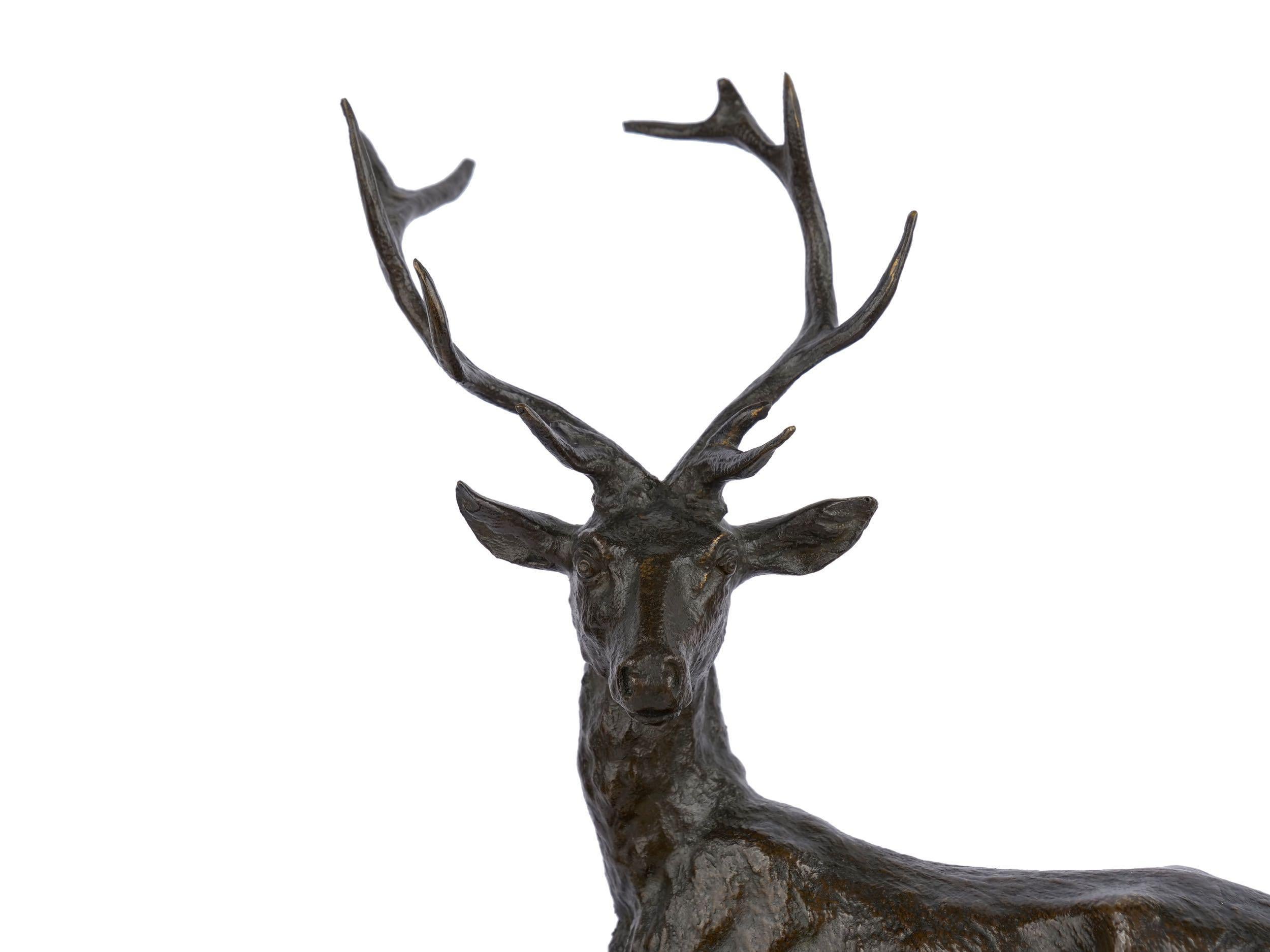 Bronze Sculpture Group “Family of Deer” by Christophe Fratin & Debraux Foundry 2