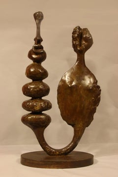 Scultura in bronzo "Gut Couple" 1998, di Jacques Tenenhaus