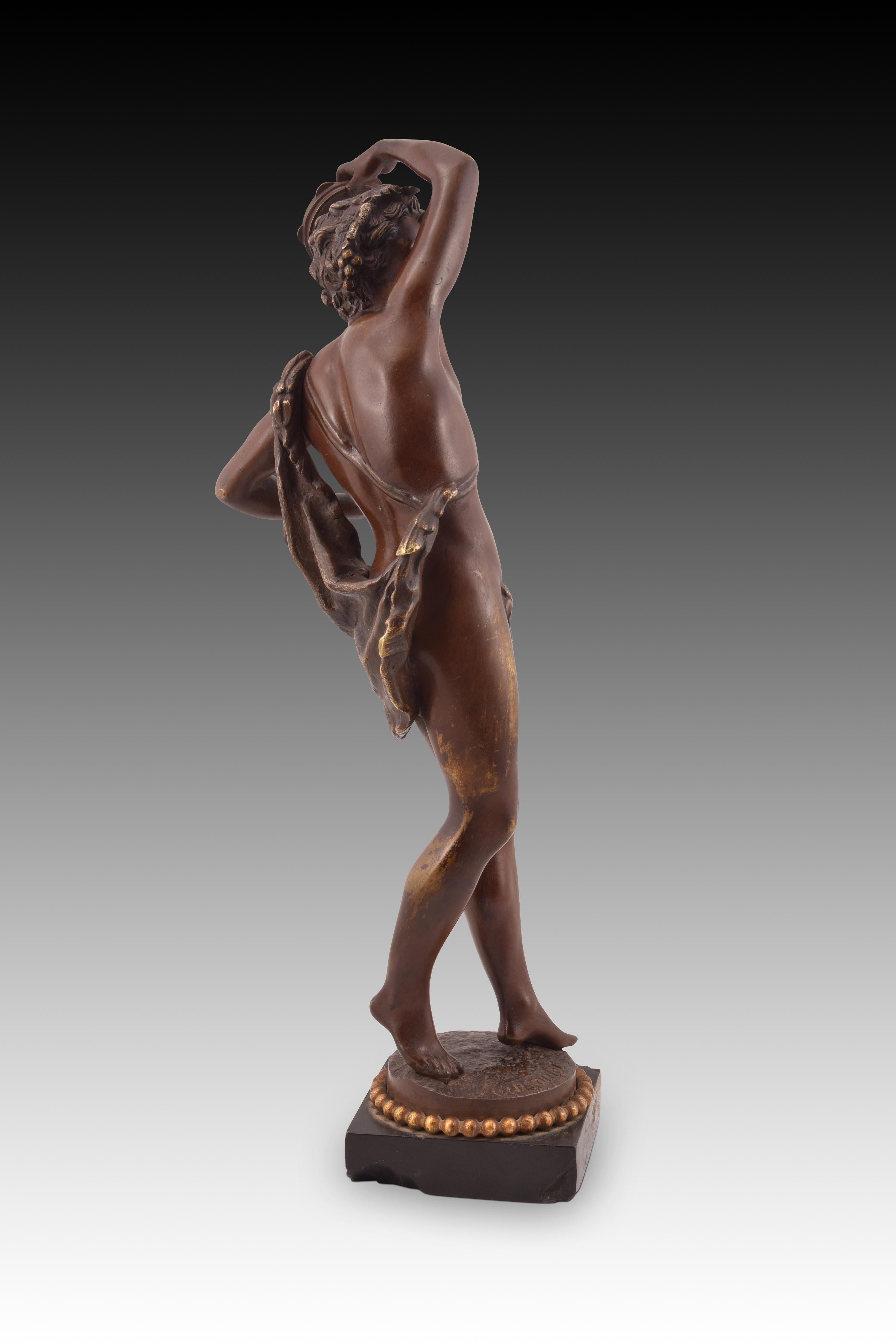 Bronze sculpture “Harmony”. RANCOULET, Ernest (France, 1870-1915). In Fair Condition For Sale In Madrid, ES