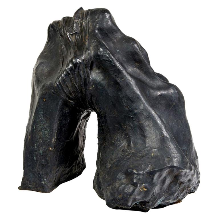 Bronzeskulptur „Kragen gebogener Rücken“ von Michel Warren
