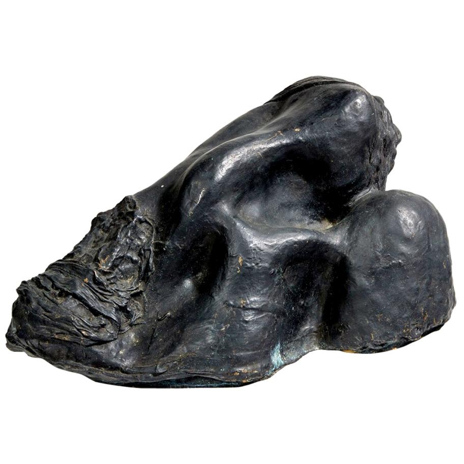 Bronze Sculpture "Head resting on the Shoulder" by Michel Warren