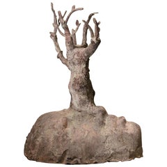 Bronze Sculpture "Hill with trees" by Ivan Tilev